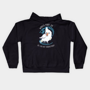 Goffin's Cockatoo Parrot Aaaa Kids Hoodie